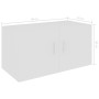 White plywood wall cabinet 80x39x40 cm by vidaXL, Shelves and shelves - Ref: Foro24-802795, Price: 58,99 €, Discount: %