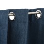 Blackout curtains with linen look eyelets 2 pcs blue 140x175 cm by vidaXL, Curtains and curtains - Ref: Foro24-321176, Price:...