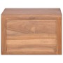 Mueble de baño de pared madera maciza de teca 45x45x30 cm de vidaXL, Taquillas y armarios de almacenamiento - Ref: Foro24-320...