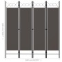 Biombo divisor de 4 paneles gris antracita 160x180 cm de vidaXL, Divisores de ambientes - Ref: Foro24-320704, Precio: 37,99 €...