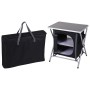 Redcliffs Black folding camping cupboard 60x45x64 cm by , camping furniture - Ref: Foro24-447566, Price: 65,96 €, Discount: %