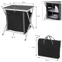 Redcliffs Black folding camping cupboard 60x45x64 cm by , camping furniture - Ref: Foro24-447566, Price: 65,96 €, Discount: %