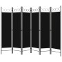 Black 6-panel room divider screen 240x180 cm by vidaXL, Room dividers - Ref: Foro24-320714, Price: 42,89 €, Discount: %