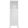 Armario de baño madera contrachapada blanco brillo 30x30x95 cm de vidaXL, Muebles de baño - Ref: Foro24-802594, Precio: 53,98...