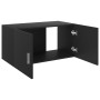 Black plywood wall-mounted cabinet 80x39x40 cm by vidaXL, Shelves and shelves - Ref: Foro24-802796, Price: 45,99 €, Discount: %