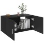 Black plywood wall-mounted cabinet 80x39x40 cm by vidaXL, Shelves and shelves - Ref: Foro24-802796, Price: 45,99 €, Discount: %