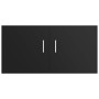 Black plywood wall-mounted cabinet 80x39x40 cm by vidaXL, Shelves and shelves - Ref: Foro24-802796, Price: 45,99 €, Discount: %