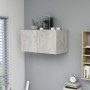 Concrete gray plywood wall cabinet 80x39x40 cm by vidaXL, Shelves and shelves - Ref: Foro24-802799, Price: 46,25 €, Discount: %