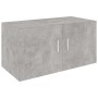 Concrete gray plywood wall cabinet 80x39x40 cm by vidaXL, Shelves and shelves - Ref: Foro24-802799, Price: 43,69 €, Discount: %