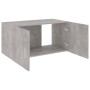 Armario de pared madera contrachapada gris hormigón 80x39x40 cm de vidaXL, Estantes y estanterías - Ref: Foro24-802799, Preci...