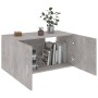 Concrete gray plywood wall cabinet 80x39x40 cm by vidaXL, Shelves and shelves - Ref: Foro24-802799, Price: 43,69 €, Discount: %