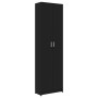 Black plywood hallway cabinet 55x25x189 cm by vidaXL, Wardrobes - Ref: Foro24-802850, Price: 101,20 €, Discount: %