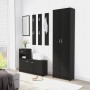 Black plywood hallway cabinet 55x25x189 cm by vidaXL, Wardrobes - Ref: Foro24-802850, Price: 101,20 €, Discount: %