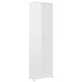 Armario de pasillo aglomerado blanco brillante 55x25x189cm de vidaXL, Armarios roperos - Ref: Foro24-802855, Precio: 128,90 €...