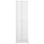 Armario de pasillo aglomerado blanco brillante 55x25x189cm de vidaXL, Armarios roperos - Ref: Foro24-802855, Precio: 128,90 €...