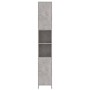 Armario baño madera contrachapada gris hormigón 30x30x183,5 cm de vidaXL, Muebles de baño - Ref: Foro24-802601, Precio: 84,80...