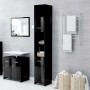 Glossy black plywood bathroom cabinet 30x30x183.5 cm by vidaXL, Bathroom furniture - Ref: Foro24-802604, Price: 109,84 €, Dis...