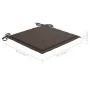 Schaukelstuhl aus massivem Teakholz mit taupegrauem Kissen von , Gartenstühle - Ref: Foro24-3062765, Preis: 164,51 €, Rabatt: %