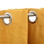 Blackout curtains with linen look eyelets 2 pcs yellow 140x245 cm by vidaXL, Curtains and curtains - Ref: Foro24-321194, Pric...