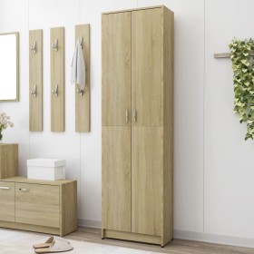 Oak veneer hallway cabinet 55x25x189 cm by vidaXL, Wardrobes - Ref: Foro24-802852, Price: 107,88 €, Discount: %