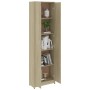 Oak veneer hallway cabinet 55x25x189 cm by vidaXL, Wardrobes - Ref: Foro24-802852, Price: 106,50 €, Discount: %