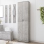 Concrete gray chipboard hallway cabinet 55x25x189 cm by vidaXL, Wardrobes - Ref: Foro24-802853, Price: 93,18 €, Discount: %