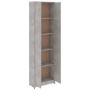 Armario de pasillo de aglomerado gris hormigón 55x25x189 cm de vidaXL, Armarios roperos - Ref: Foro24-802853, Precio: 98,93 €...