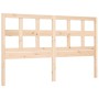 Double bed frame with solid wood headboard by vidaXL, Beds and slatted bases - Ref: Foro24-3194836, Price: 140,99 €, Discount: %