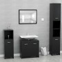 Conjunto de muebles de baño madera contrachapada negro de vidaXL, Muebles de baño - Ref: Foro24-802580, Precio: 92,64 €, Desc...