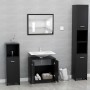 Conjunto de muebles de baño madera contrachapada negro de vidaXL, Muebles de baño - Ref: Foro24-802580, Precio: 92,64 €, Desc...