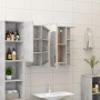 Armario de espejo de baño contrachapada gris 80x20,5x64 cm de vidaXL, Tocadores de baño - Ref: Foro24-802610, Precio: 77,66 €...