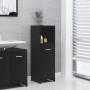 Black plywood bathroom cabinet 30x30x95 cm by vidaXL, Bathroom furniture - Ref: Foro24-802589, Price: 49,55 €, Discount: %