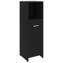 Black plywood bathroom cabinet 30x30x95 cm by vidaXL, Bathroom furniture - Ref: Foro24-802589, Price: 49,55 €, Discount: %