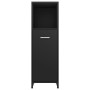 Armario de baño madera contrachapada negro 30x30x95 cm de vidaXL, Muebles de baño - Ref: Foro24-802589, Precio: 49,55 €, Desc...