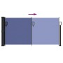 Blue retractable side awning 100x500 cm by , Umbrellas - Ref: Foro24-4004386, Price: 85,96 €, Discount: %