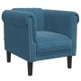 Blue velvet armchair by , Sofas - Ref: Foro24-372573, Price: 182,38 €, Discount: %