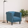 Blue velvet armchair by , Sofas - Ref: Foro24-372573, Price: 182,38 €, Discount: %