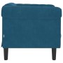 Blue velvet armchair by , Sofas - Ref: Foro24-372573, Price: 182,38 €, Discount: %