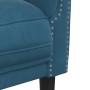 Blue velvet armchair by , Sofas - Ref: Foro24-372573, Price: 182,38 €, Discount: %