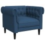 Sillón Chesterfield de tela azul de , Sofás - Ref: Foro24-372544, Precio: 184,99 €, Descuento: %