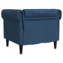 Sillón Chesterfield de tela azul de , Sofás - Ref: Foro24-372544, Precio: 184,99 €, Descuento: %