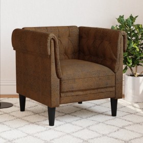 Brown Fabric Chesterfield Armchair by , Sofas - Ref: Foro24-372546, Price: 216,99 €, Discount: %