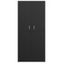 Black plywood shoe cabinet 80x39x178 cm by vidaXL, Shoe racks and shoe organizers - Ref: Foro24-802859, Price: 141,82 €, Disc...