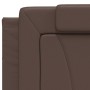 Bed with brown synthetic leather mattress 200x200 cm by , Beds and slatted bases - Ref: Foro24-3208819, Price: 480,76 €, Disc...