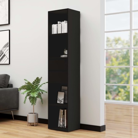 Black plywood shelving 36x30x171 cm by vidaXL, Bookcases and shelves - Ref: Foro24-802868, Price: 91,13 €, Discount: %