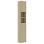 Armario baño madera contrachapada color roble 32x25,5x190 cm de vidaXL, Muebles de baño - Ref: Foro24-802879, Precio: 109,57 ...