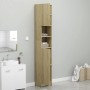 Oak-colored plywood bathroom cabinet 32x25.5x190 cm by vidaXL, Bathroom furniture - Ref: Foro24-802879, Price: 109,57 €, Disc...