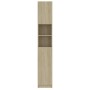 Armario baño madera contrachapada color roble 32x25,5x190 cm de vidaXL, Muebles de baño - Ref: Foro24-802879, Precio: 109,57 ...