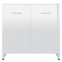 Glossy white plywood bathroom cabinet 60x33x61 cm by vidaXL, Bathroom furniture - Ref: Foro24-802576, Price: 47,06 €, Discoun...