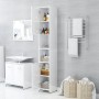 Glossy white plywood bathroom cabinet 30x30x183.5 cm by vidaXL, Bathroom furniture - Ref: Foro24-802603, Price: 84,54 €, Disc...